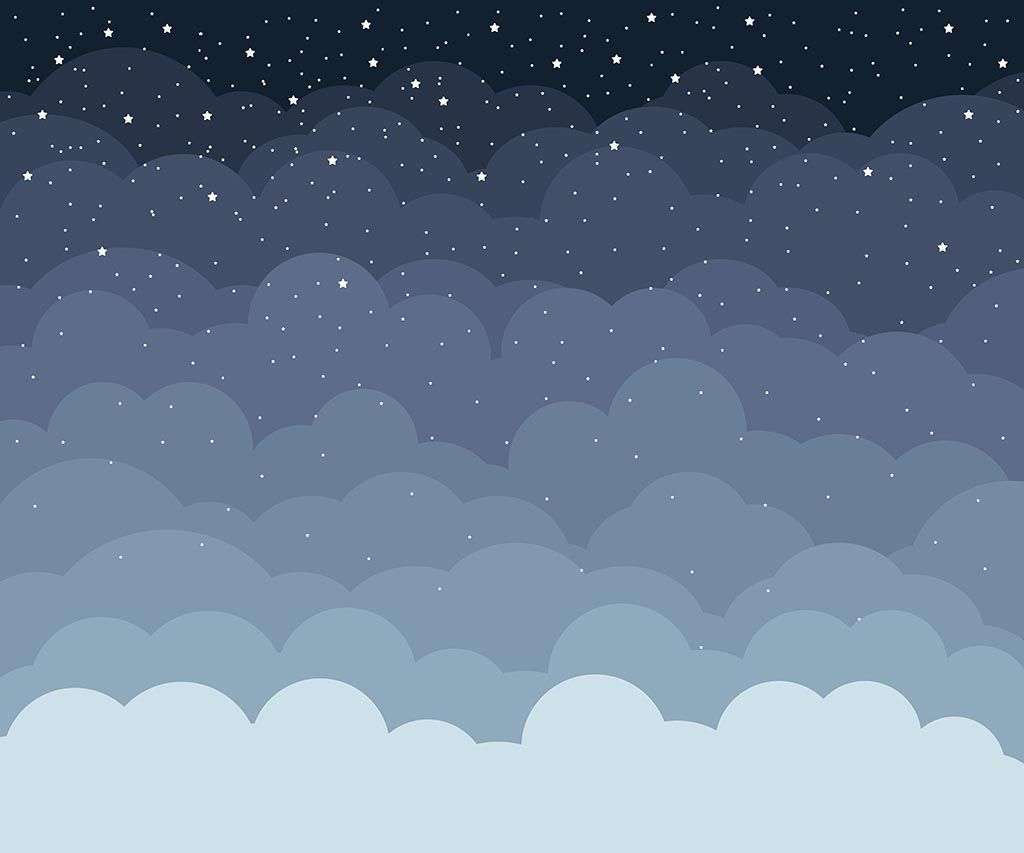 Фотообои в интерьере монохромные облака  9-1362 фото