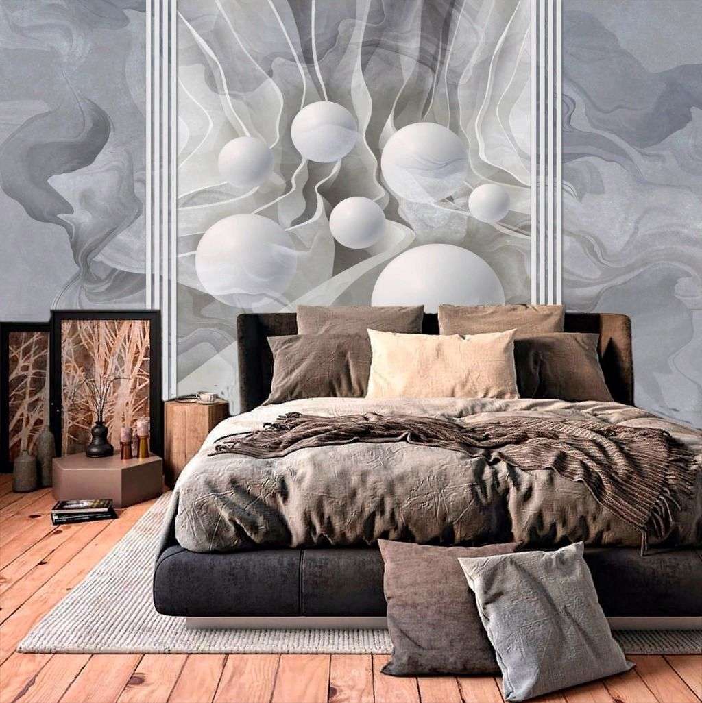 Фотообои в интерьере 3д абстракция  13-702 фото