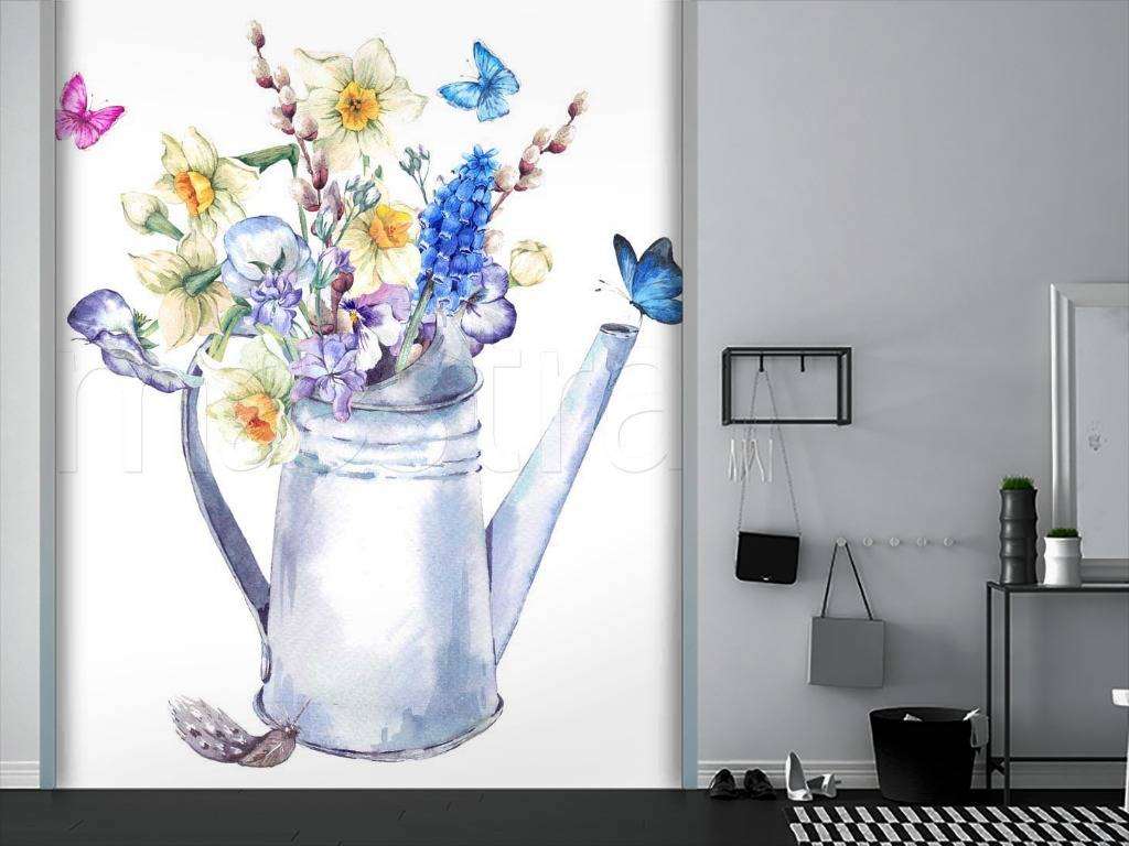 Фотообои Бабочки и цветы  9-047