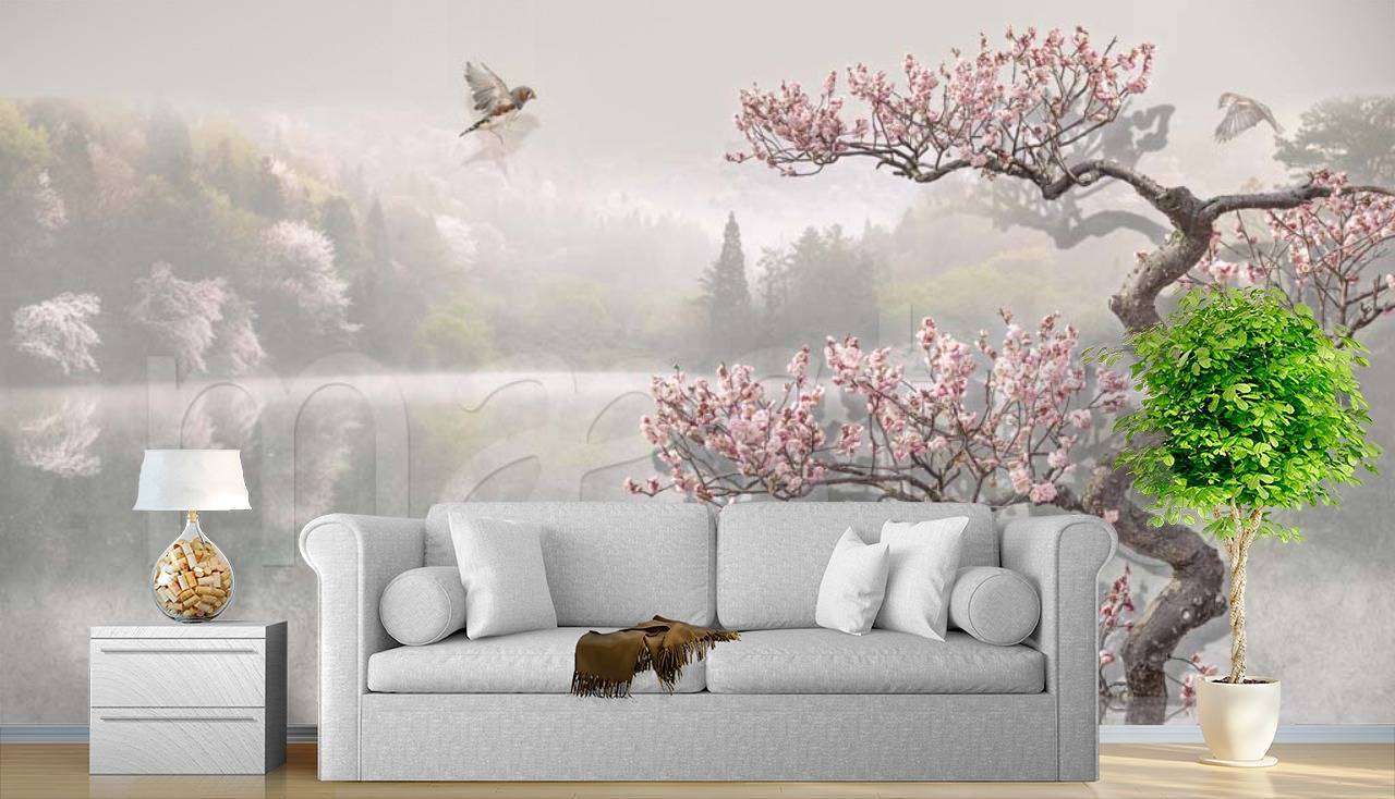 Фотообои Японский сад на берегу  7-761