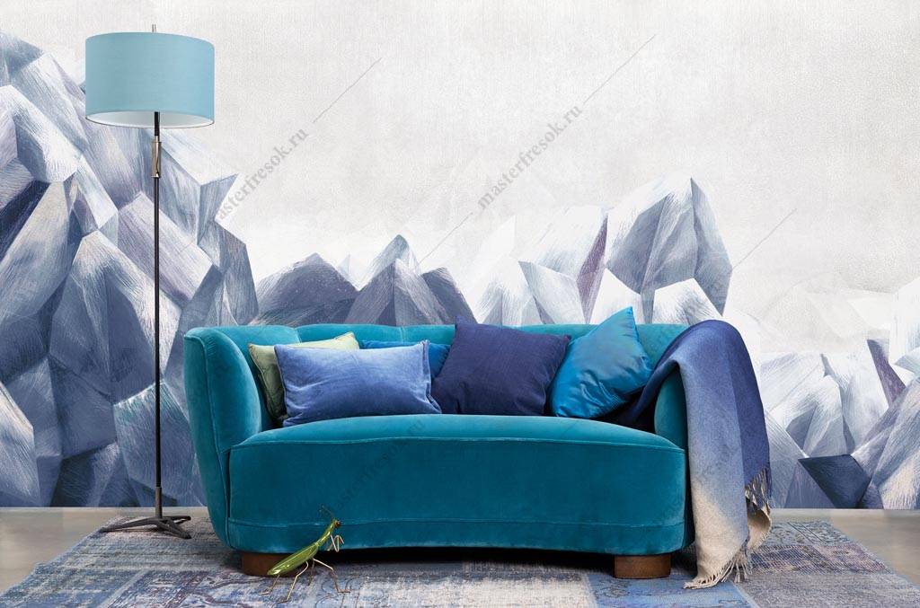 Фотообои 3д Полигональные горы  9-1263