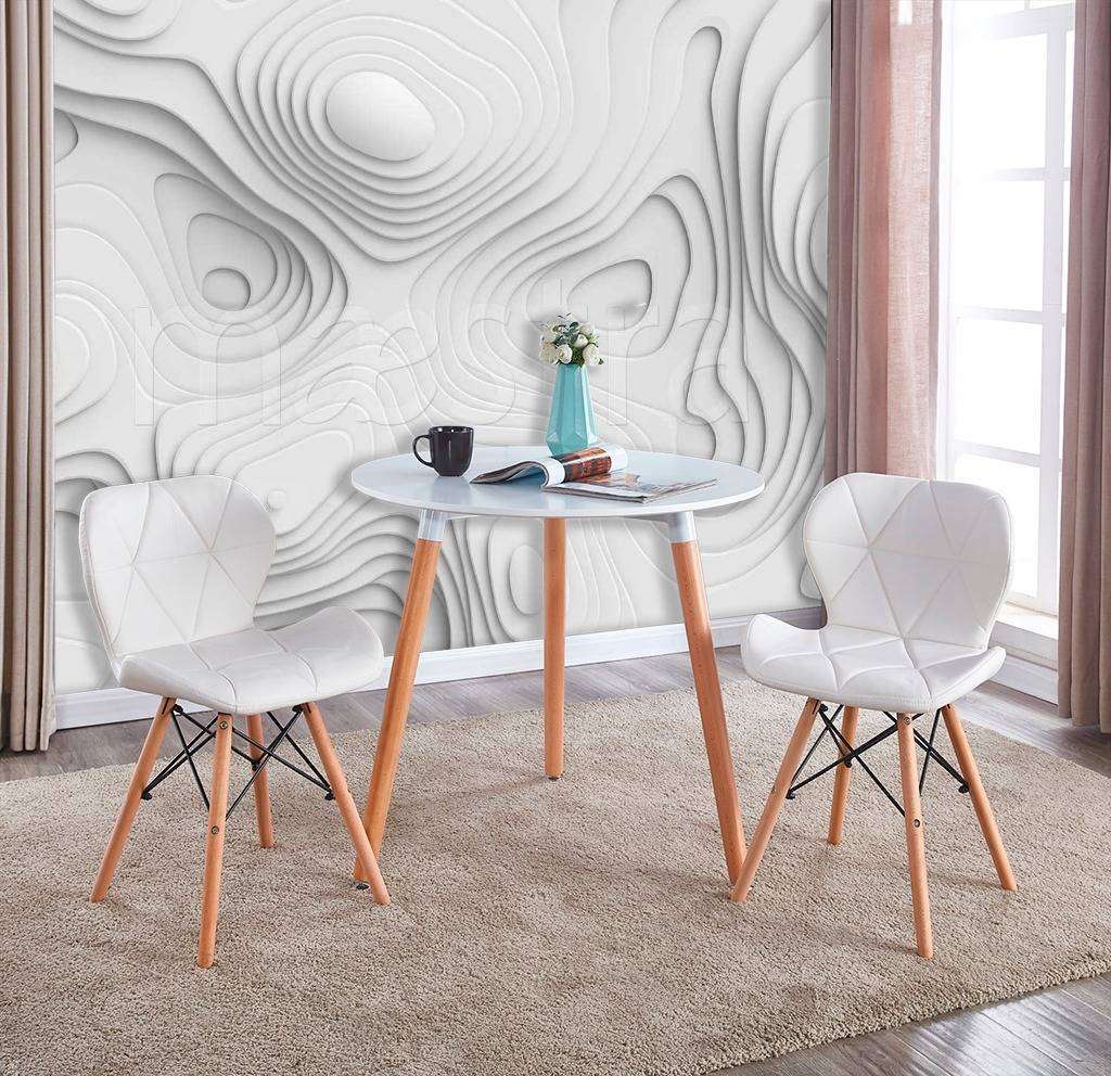 Фотообои Абстракция в белых тонах  9-152