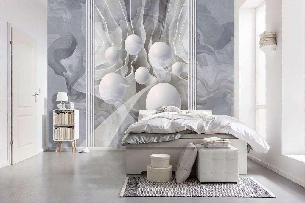 Фотообои в интерьере 3д абстракция  13-702 фото