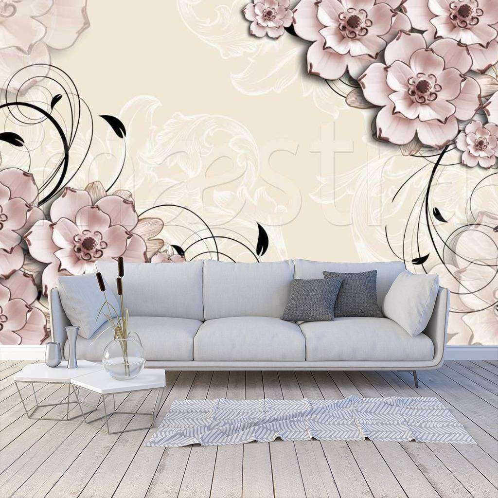 Фотообои Стереоскопические 3д цветы объемные  10-454