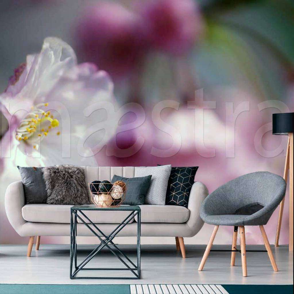 Фотообои Абстракция розовых цветов  4-062