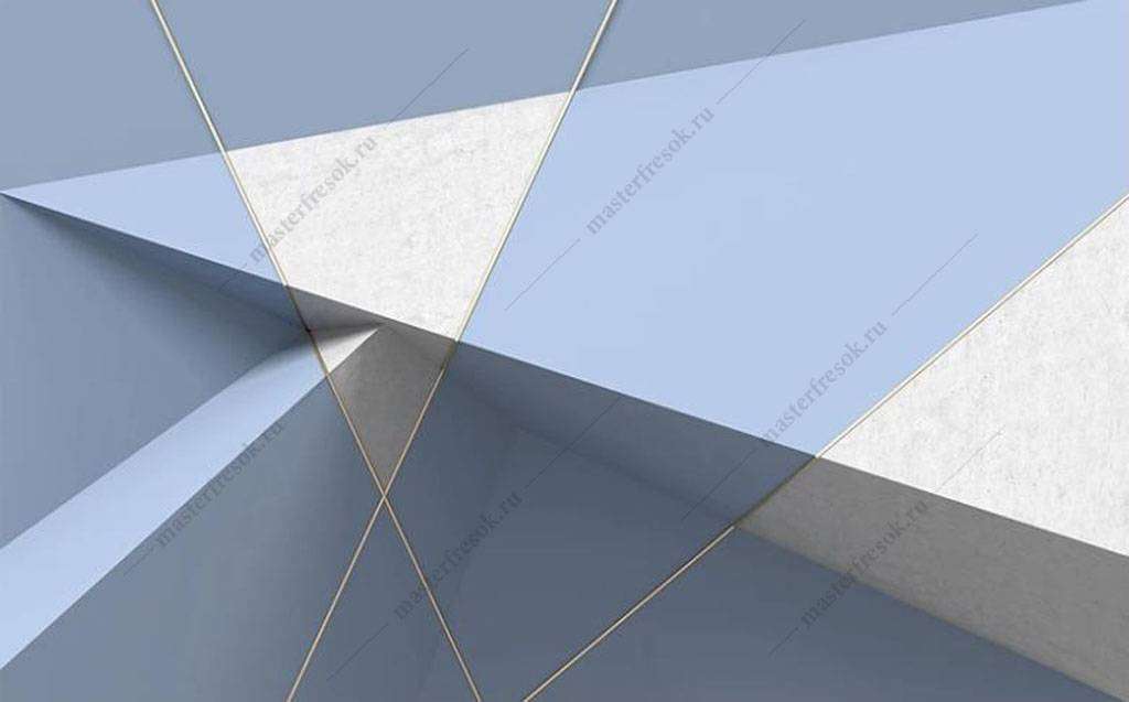 Фотообои в интерьере геометрические узоры  16-083 фото