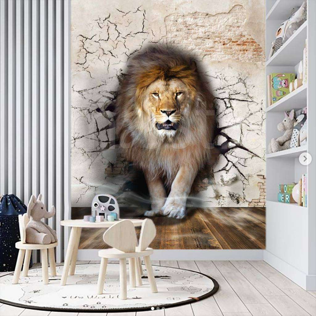 Фотообои Бесшовные обои на стену:  Царь зверей. Артикул: 7-899  