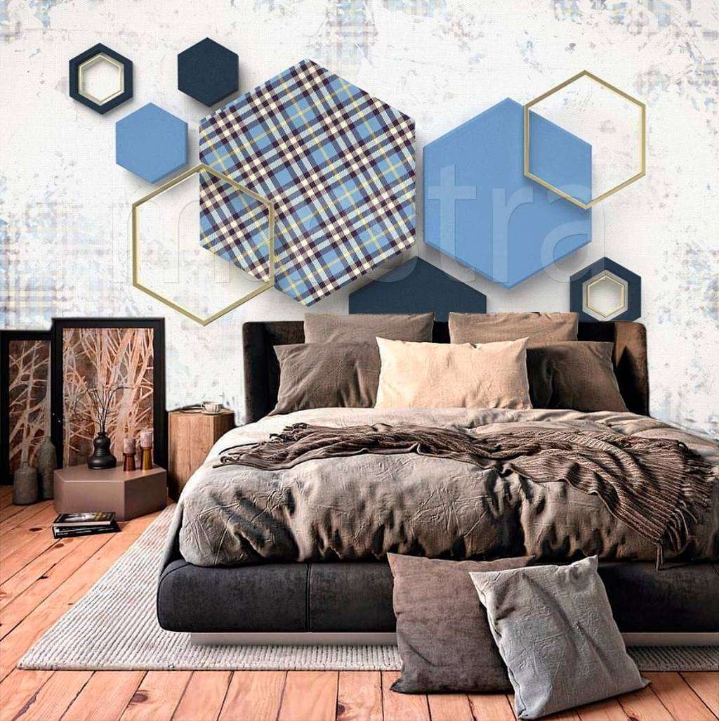 Фотообои 3д шестиугольник  15-025