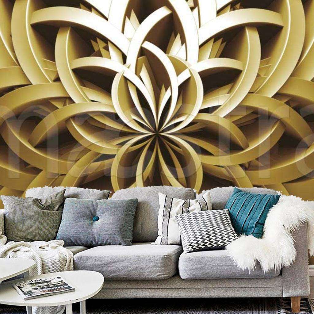 Фотообои 3д абстракция цветочный орнамент  9-024