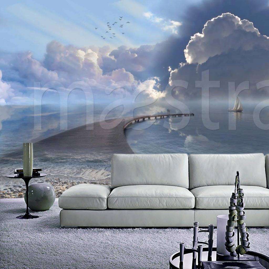 Фотообои в интерьере дорога в облака  7-603 фото