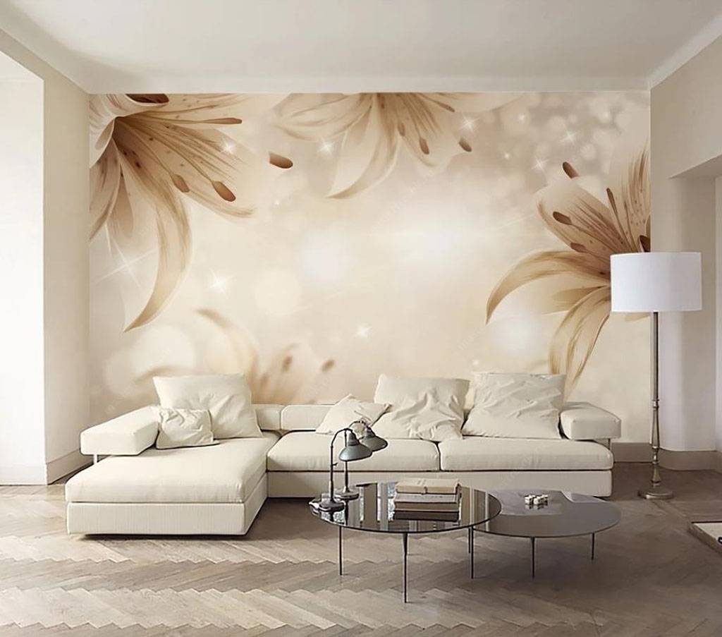 Фотообои Бежевые лилии  15-725