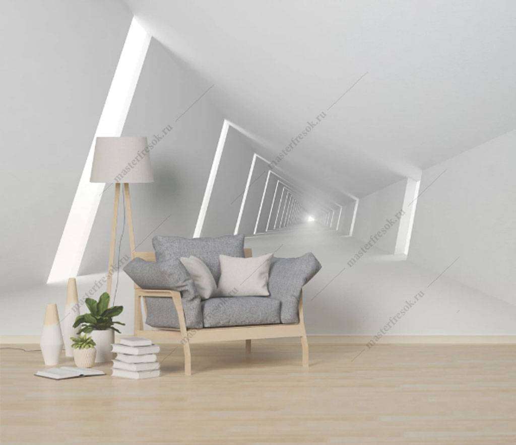 Фотообои в интерьере свет в конце тоннеля  15-815 фото