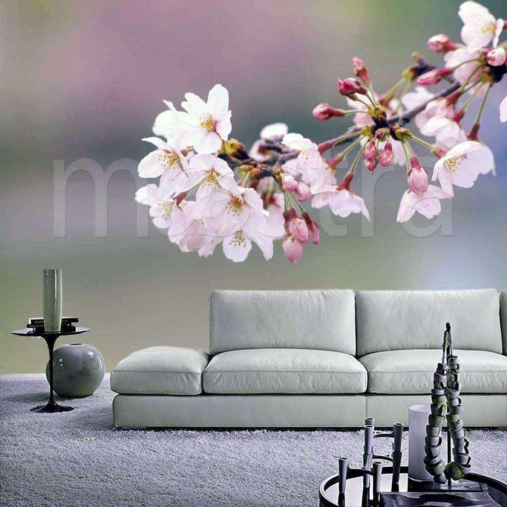 Фотообои Цветущая розовая ветка  4-088