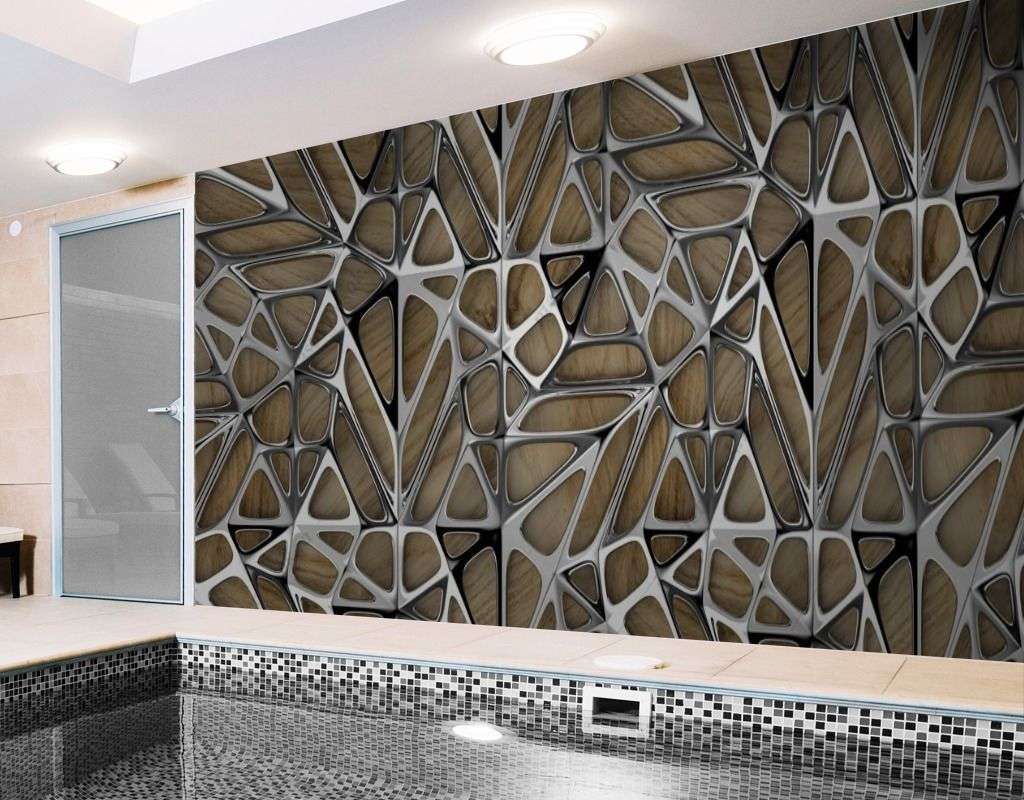 Фотообои в интерьере 3д стекло  9-1585 фото