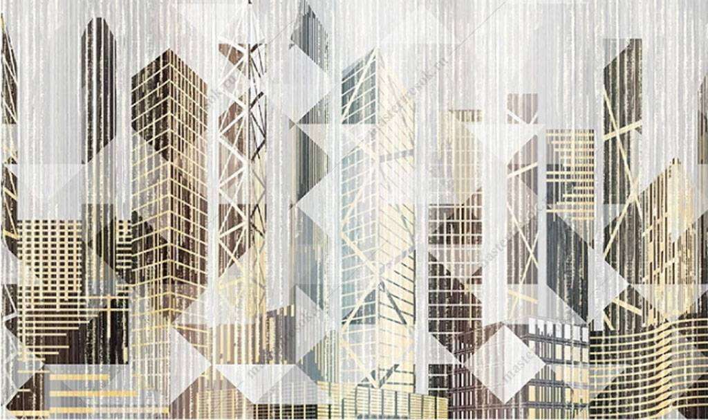 Фотообои в интерьере панно дождь  15-843 фото