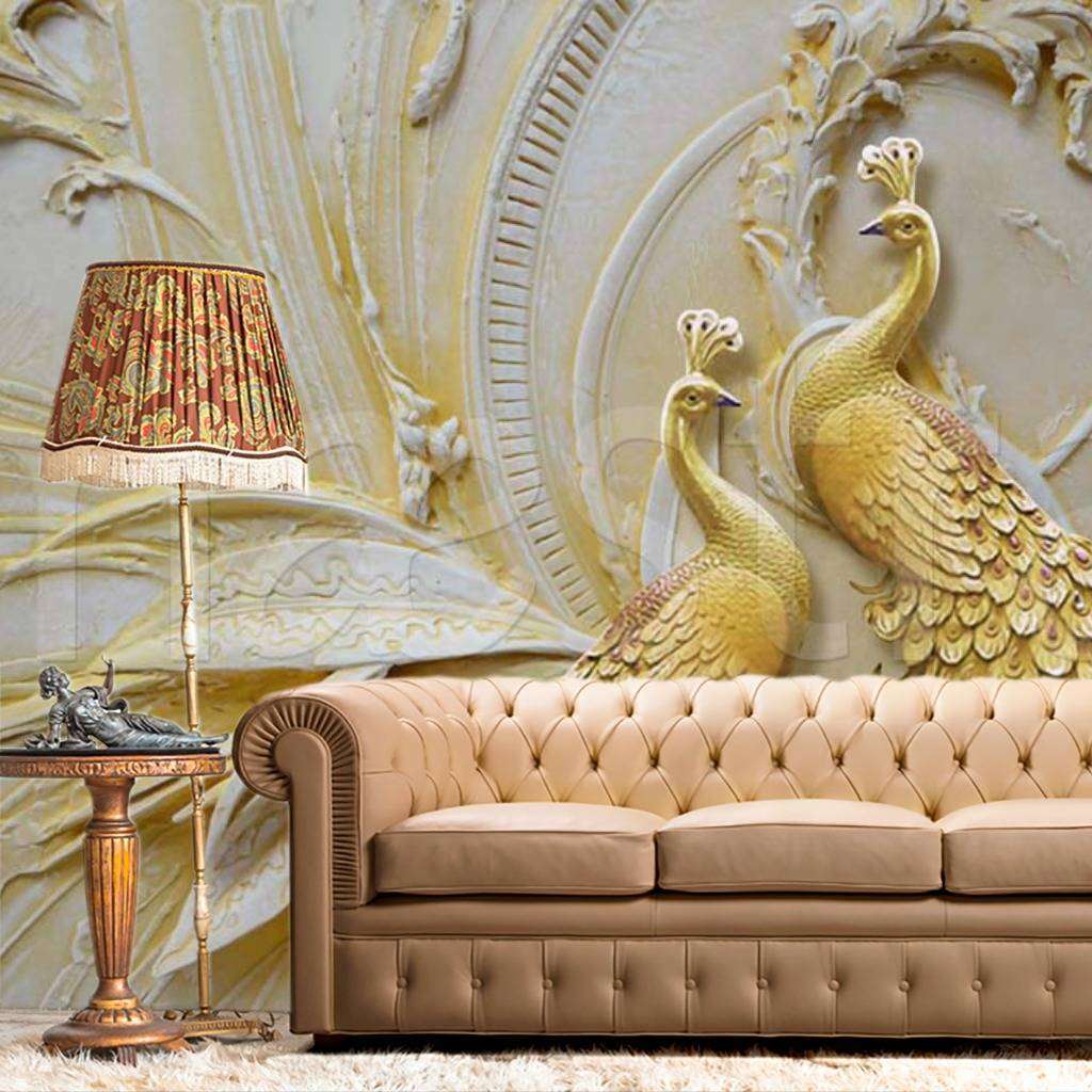 Фотообои 3д павлины  7-801