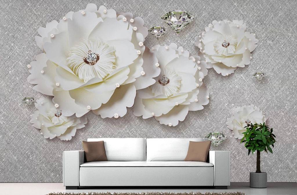 Фотообои Белая гвоздика  15-774