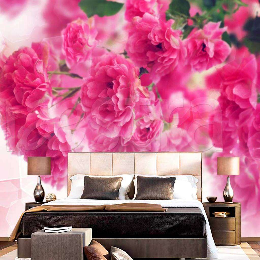 Фотообои Розовая симфония цветов  4-060
