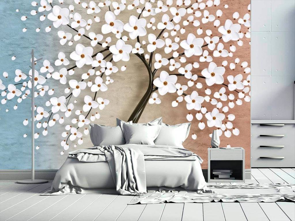 Фотообои Белоснежное дерево  15-595