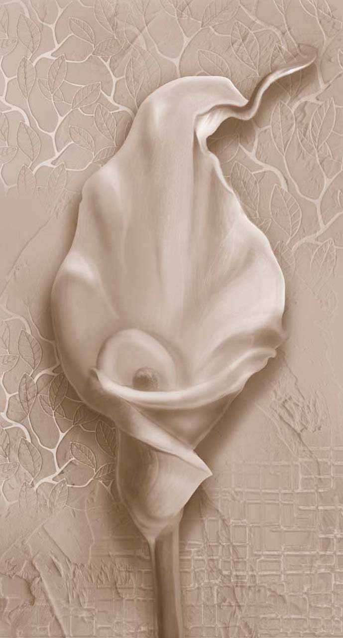 Фотообои в интерьере каллы 3д  7-775 фото