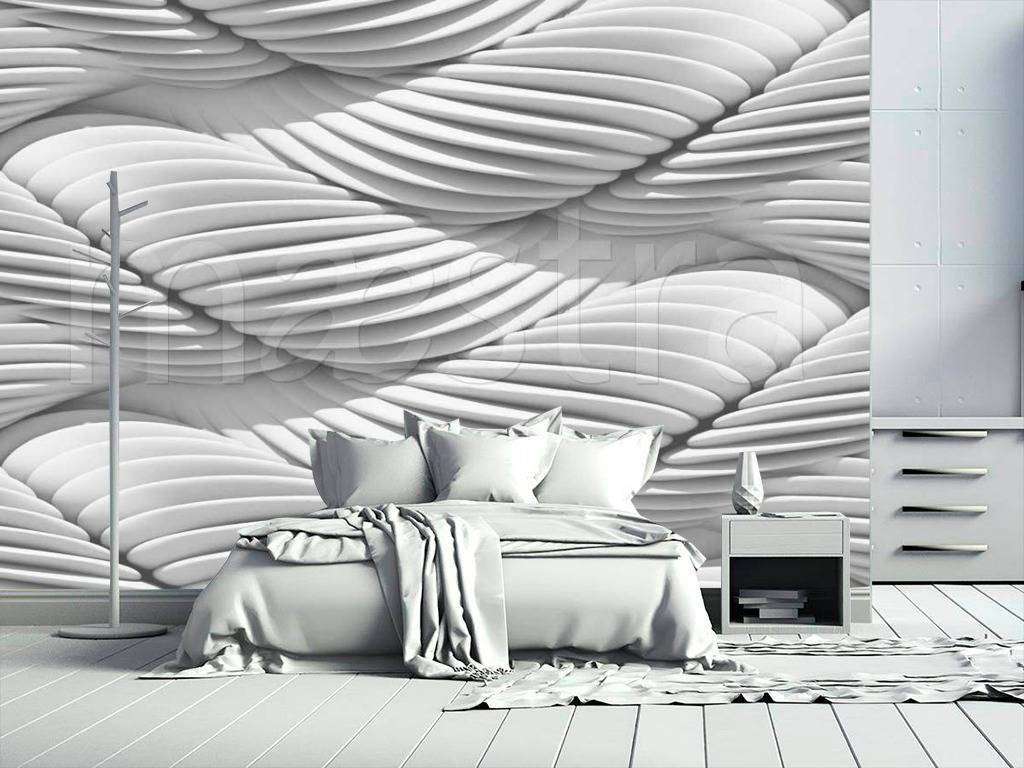 Фотообои в интерьере объемное скопление нитей  10-439 фото