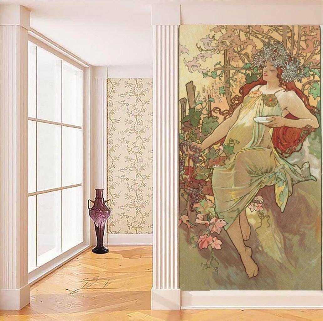 Фотообои Альфонс Мариа Муха – Времена года - Осень  8-180