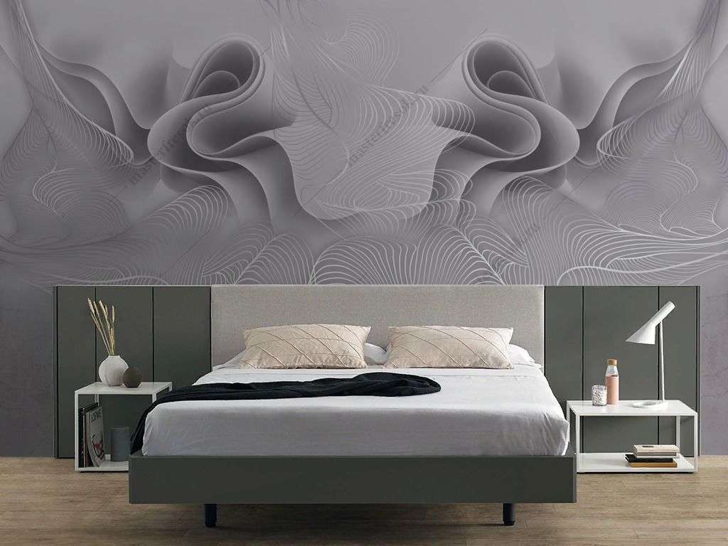 Фотообои в интерьере флюид арт абстракция  13-649 фото