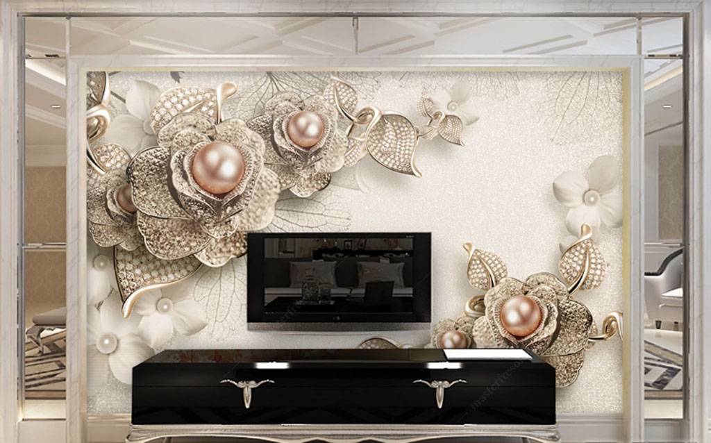 Фотообои Жемчужный цветок  15-769