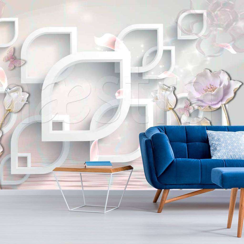 Фотообои Нежные лилии 3д  10-388