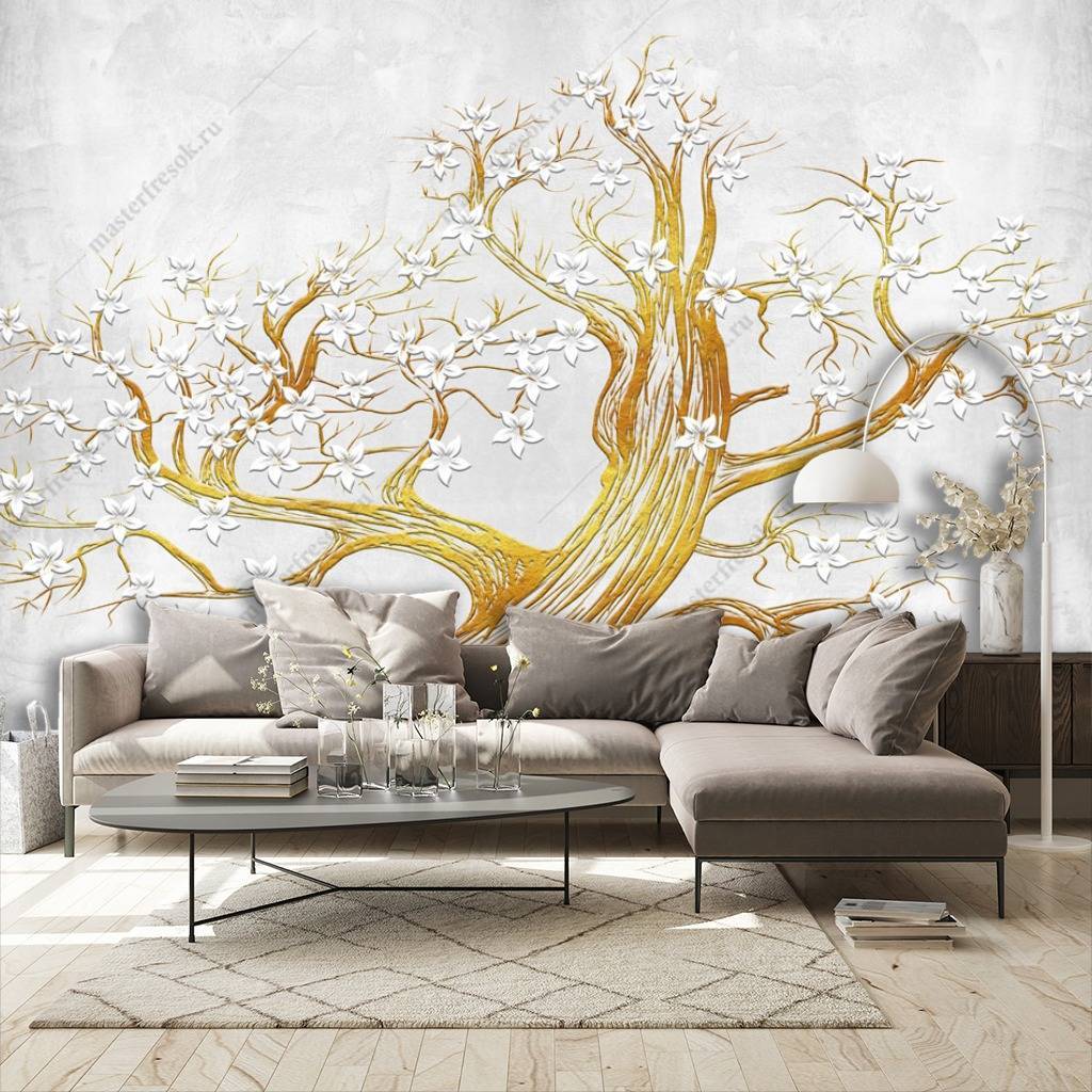 Фотообои дерево силуэт  10-671