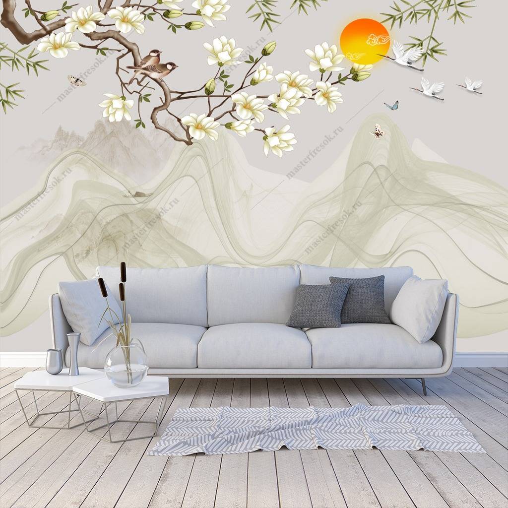 Фотообои 3д Китайский пейзаж  10-629