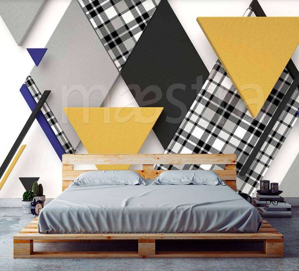 Фотообои Треугольник контрастный 3д  15-018