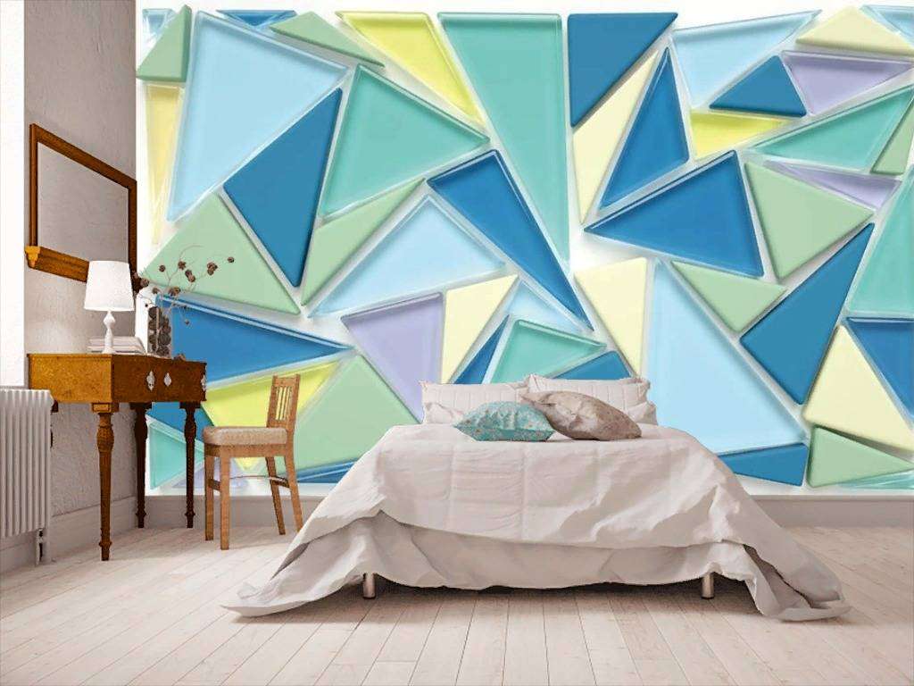 Фотообои в интерьере 3д хрустальная мозаика  15-435 фото