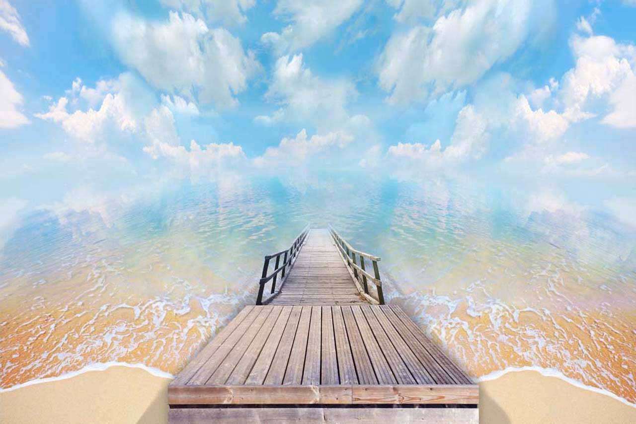 Фотообои в интерьере дорога в небо  7-127 фото