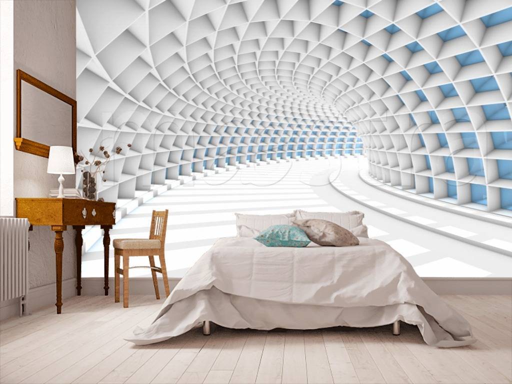 Фотообои 3д арка в виде воронки  10-549