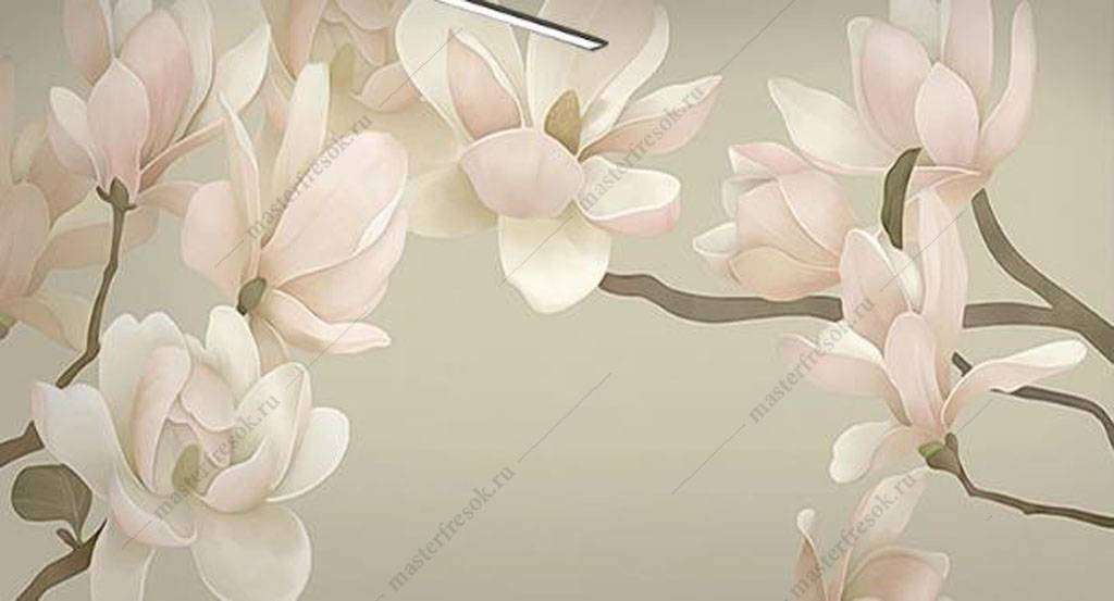 Фотообои в интерьере нежная роса  16-160 фото