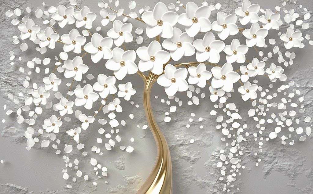 Фотообои в интерьере 3д дерево  10-887 фото