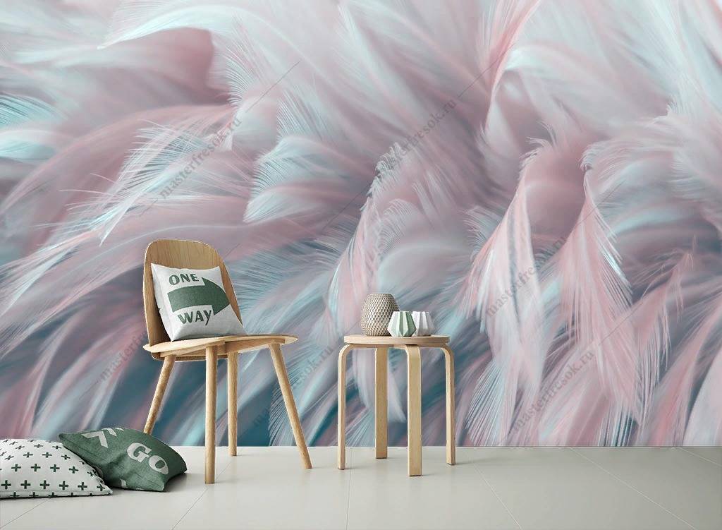 Фотообои Объемные 3д перья  9-1218