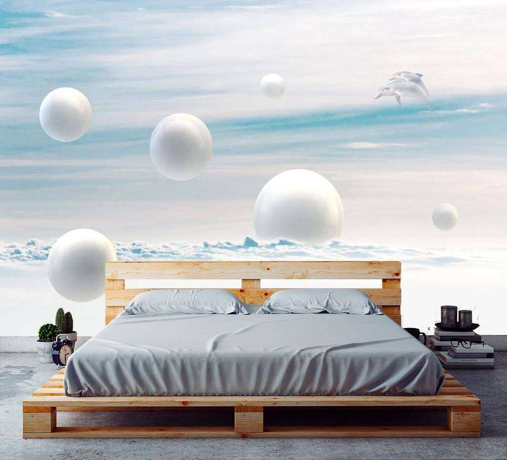 Фотообои Бесшовные обои на стену:  Шары в полете. Артикул: 15-609  