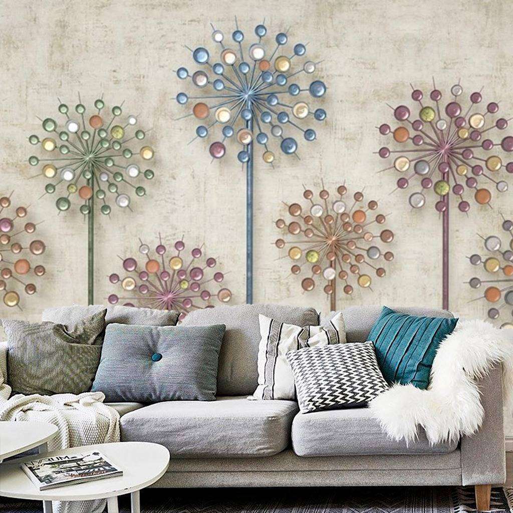 Фотообои Бесшовные обои на стену:  Одуванчики 3д. Артикул: 15-396  