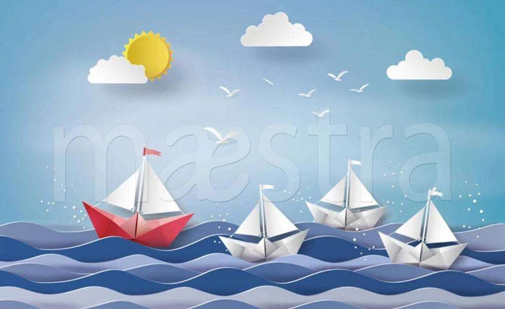 Фотообои в интерьере морская прогулка  15-230 фото