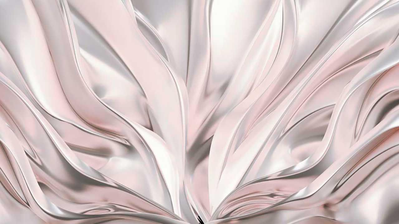 Фотообои в интерьере абстракция в серебряных тонах  9-154 фото