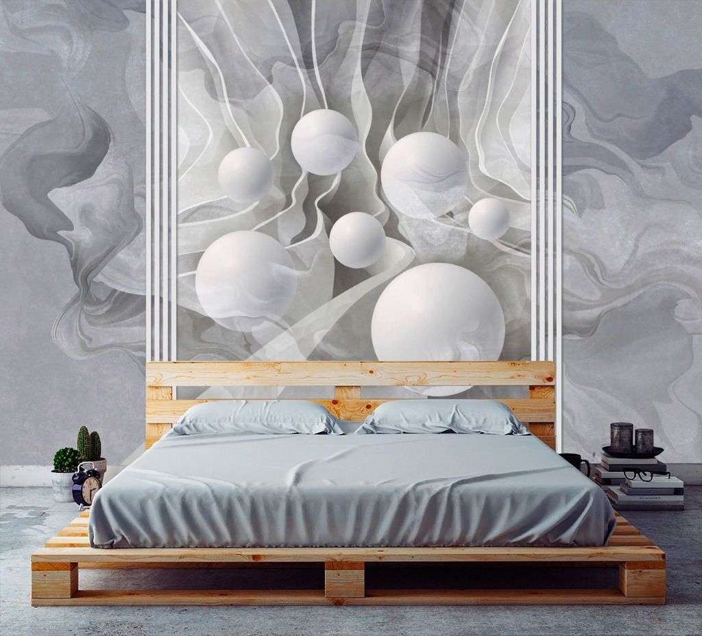 Фотообои в интерьере 3д абстракция  13-702 фото