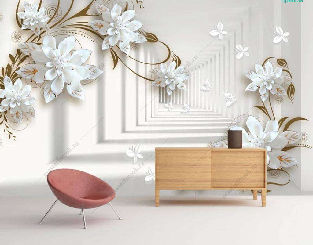 Фотообои Бесшовные обои на стену:  Тоннель 3д. Артикул: 16-188  