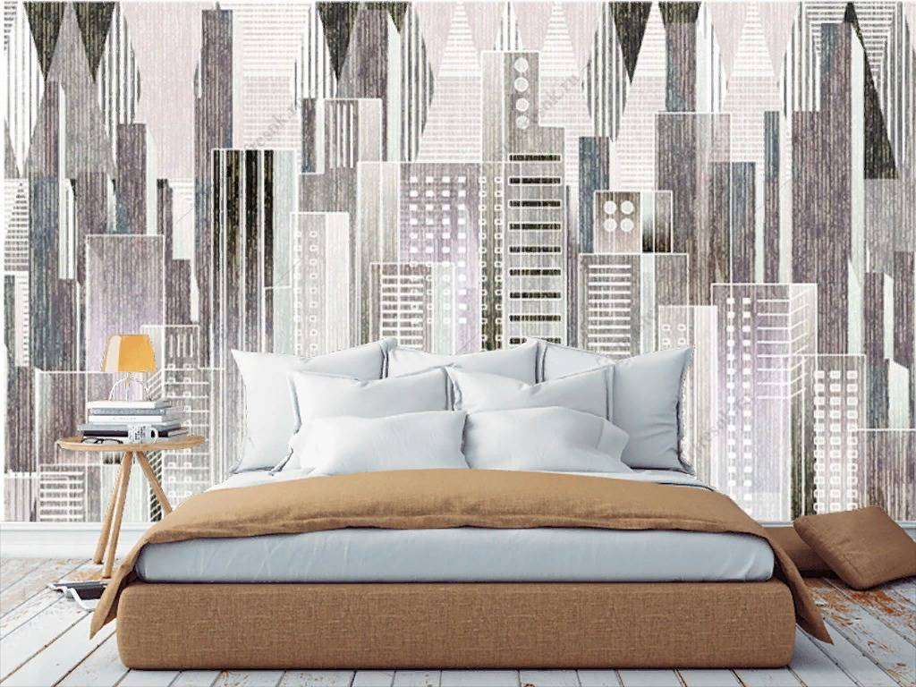 Фотообои в интерьере небоскребы города  15-844 фото