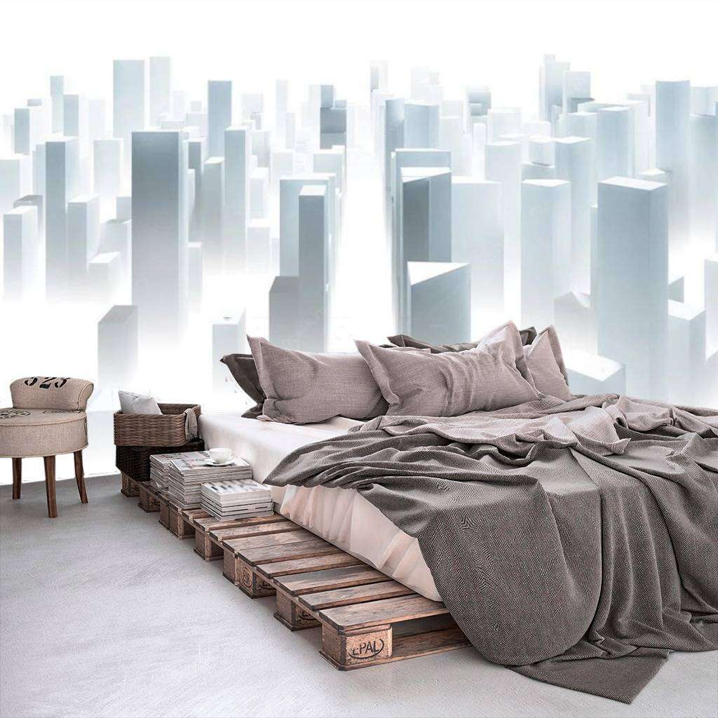 Фотообои в интерьере мегаполис  15-619 фото