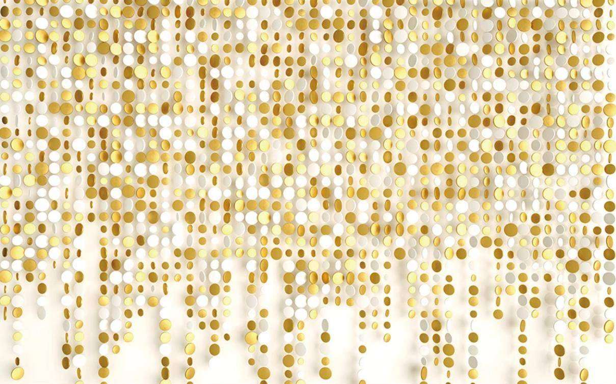 Фотообои в интерьере золотой стерео фон  15-460 фото