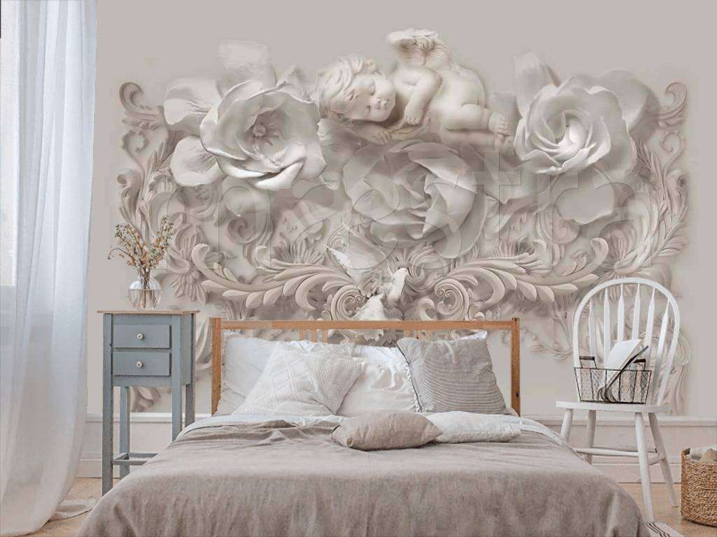 Фотообои 3д цветы объемные  7-707