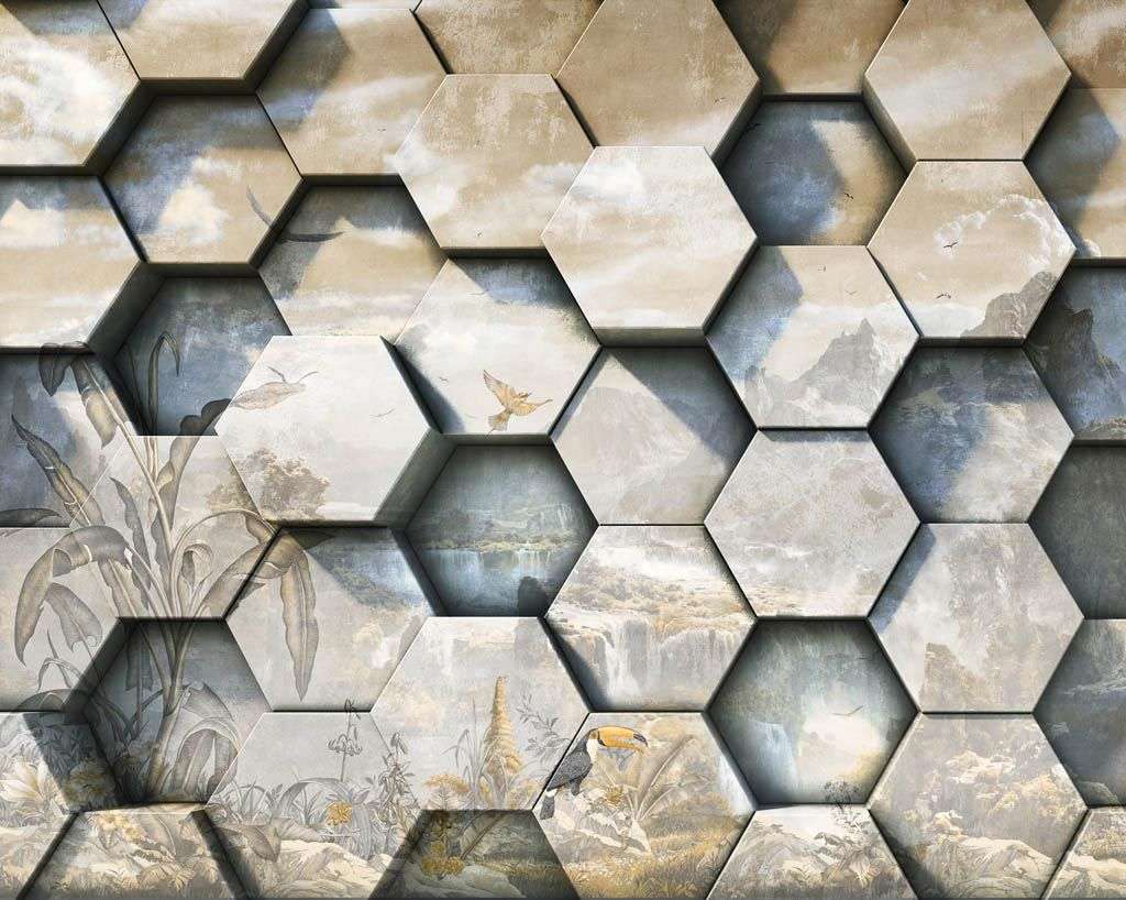 Фотообои в интерьере 3д пейзаж  10-931 фото