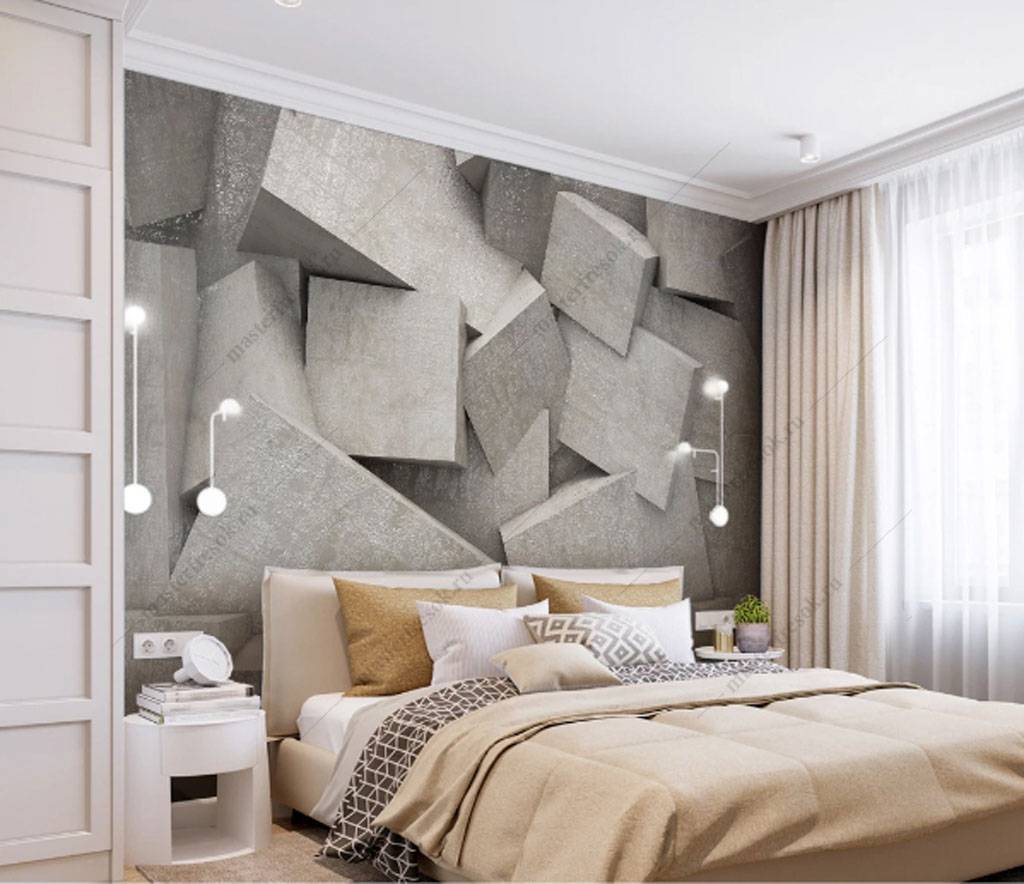 Фотообои Серая геометрия  15-814